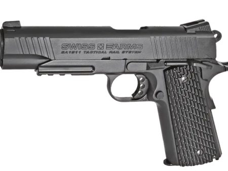 SWISS ARMS SA1911 TACTICAL RAIL BLACK MOBILE BREECH 4,5MM ZRAČNI PIŠTOLJ