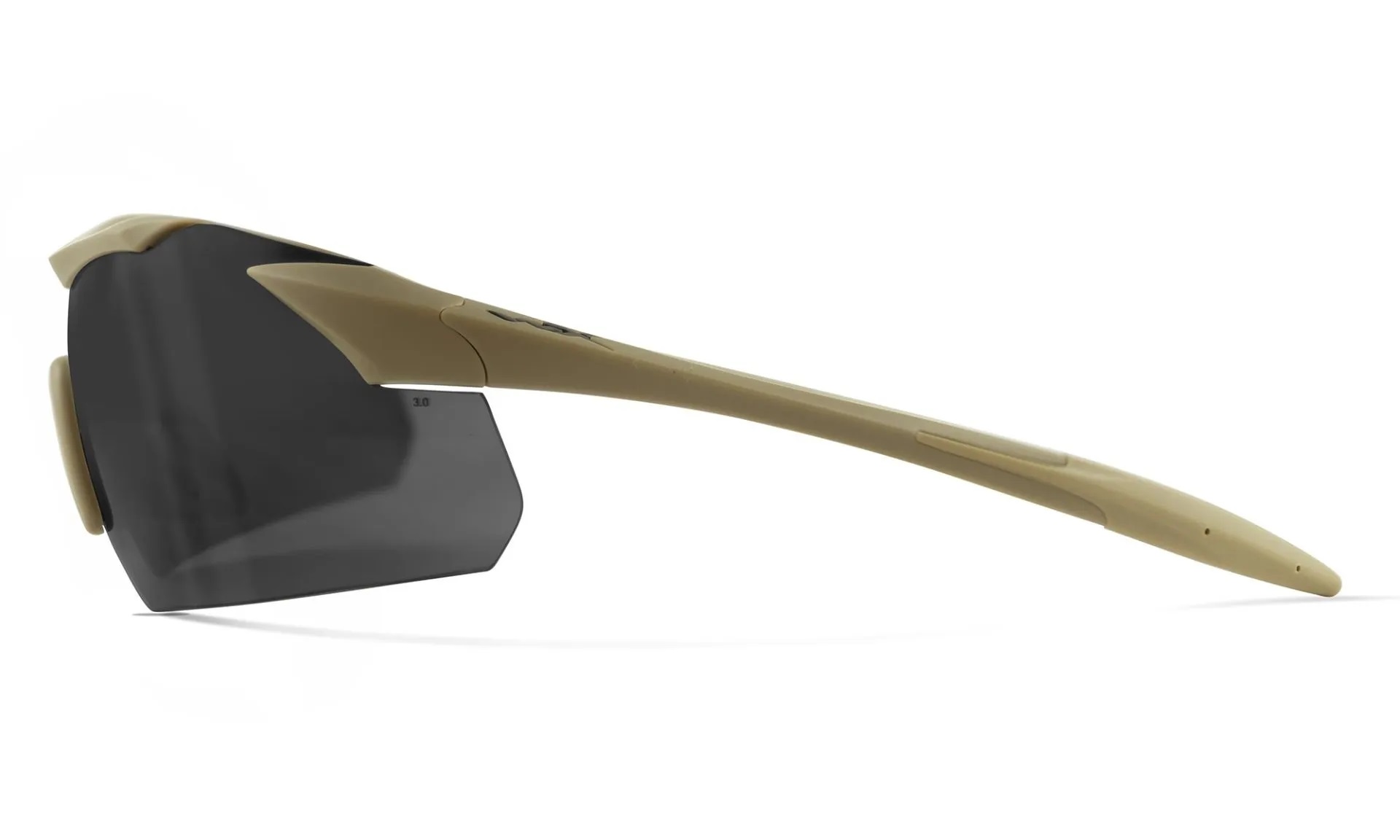 Wiley X Vapor 2.5 Grey/Clear/Rust Tan Frame