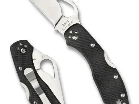 Spyderco Byrd Meadowlark 2 Black Crni G10 Plain Edge Preklopni nož