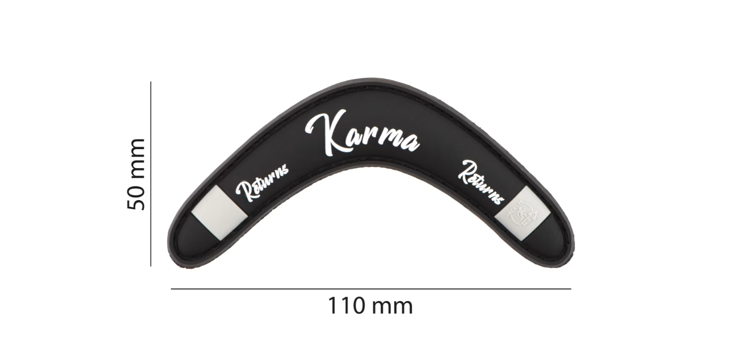 JTG Karma Returns Patch gumena oznaka
