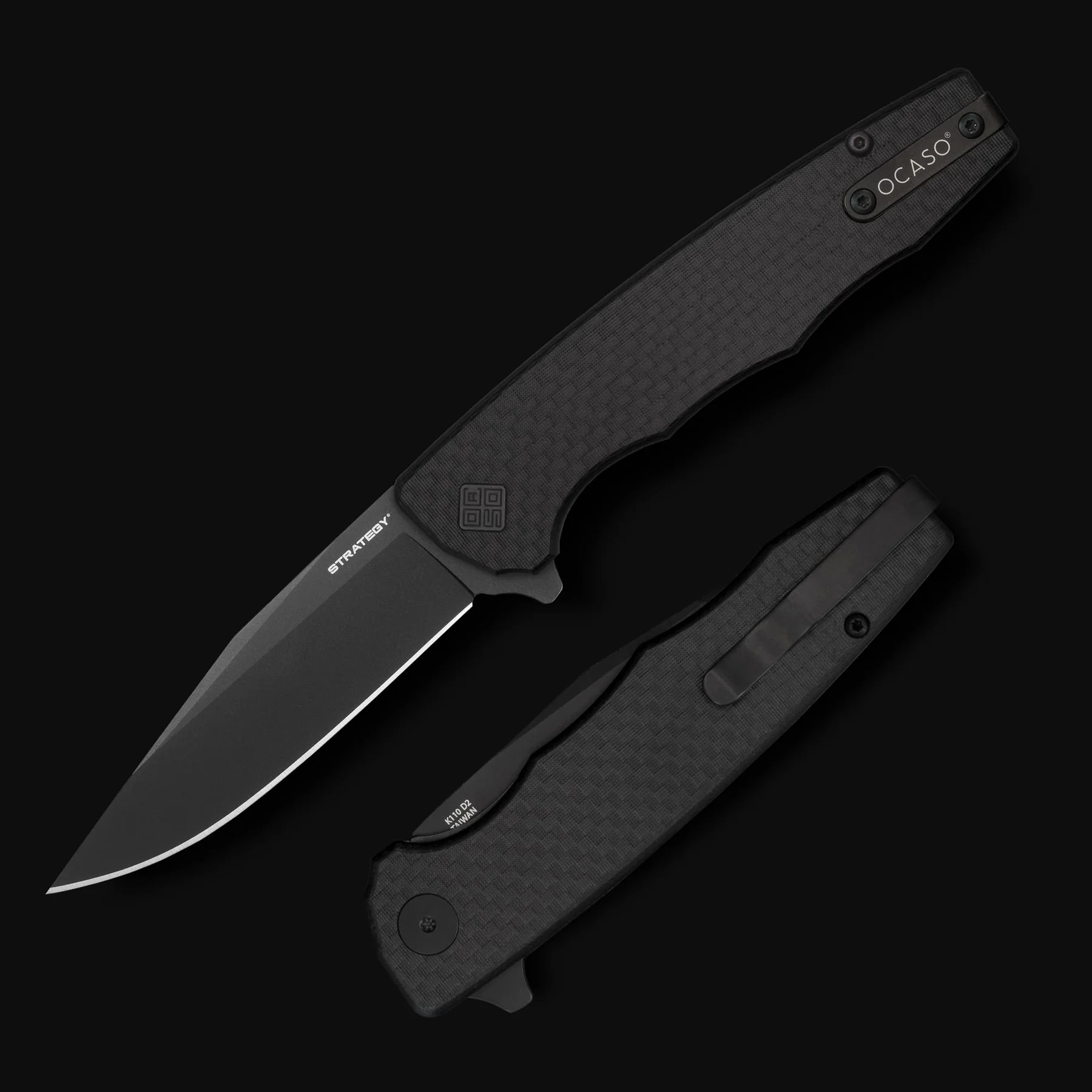OCASO Strategy Carbon/G10 Black Preklopni nož