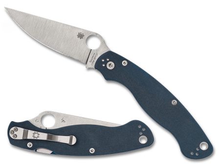 Spyderco Military2 Plain Edge Cobalt Blue Preklopni nož