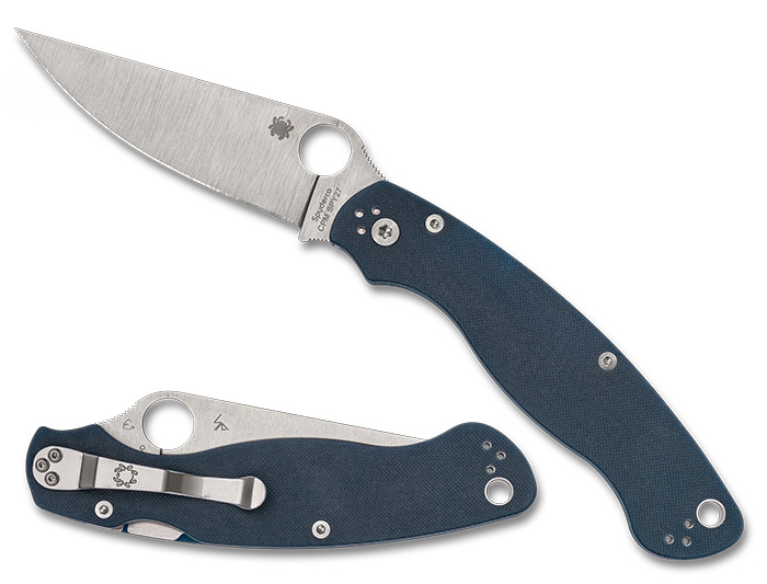 Spyderco Military2 Plain Edge Cobalt Blue Preklopni nož