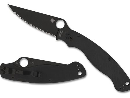 Spyderco Military2 SpyderEdge Black Blade Preklopni nož