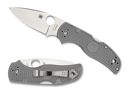 Spyderco Native5 Maxamet Plain Edge Gray Preklopni nož