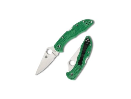 Spyderco Delica4 GREEN Lightweight Plain Edge preklopni nož