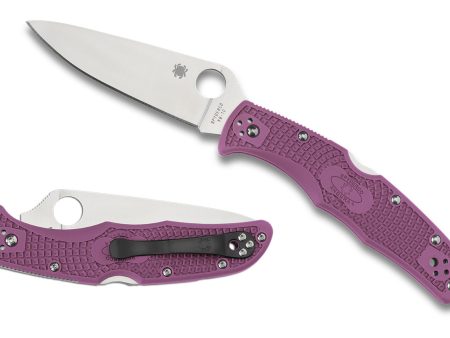Spyderco Endura 4 PURPLE Lightweight Flat Ground Preklopni nož