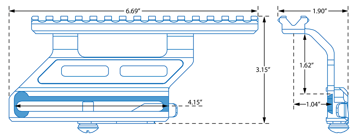 Leapers UTG QD Side Mount ZASTAVA M70 N-PAP