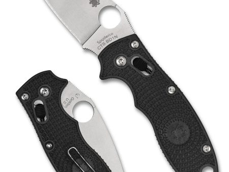 Spyderco Manix 2 Plain Black Crni Lightweight Preklopni nož
