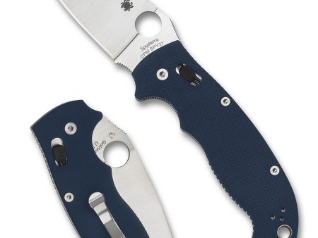Spyderco Manix 2 XL CPM SPY27 Plain G10 Cobalt Blue Preklopni nož