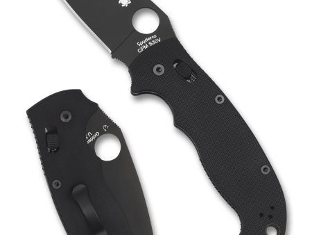 Spyderco Manix 2 XL Plain Black Blade Crni G10 Preklopni nož