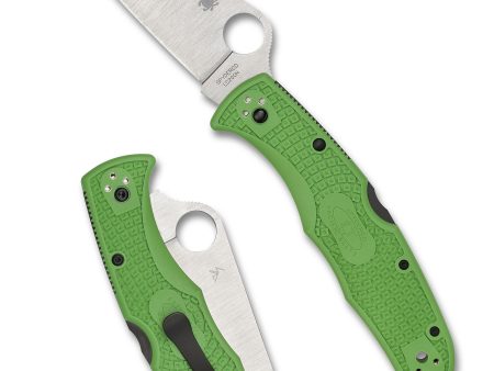 Spyderco Pacific Salt 2 LC200N Plain Green Zeleni Lightweight Preklopni nož