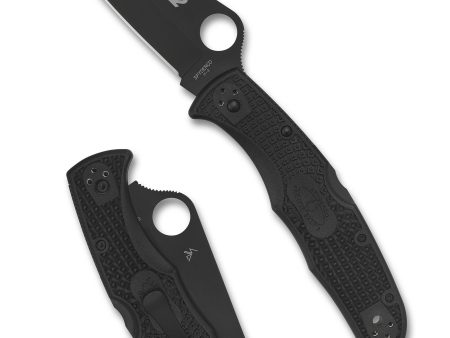 Spyderco Pacific Salt 2 Plain Black Blade Crni Lightweight Preklopni nož