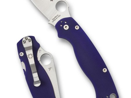Spyderco Para Military 2 CPM S110V Plain Dark Blue G10 Preklopni nož