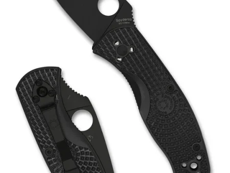 Spyderco Persistence Plain Black Blade Crna Oštrica Lightweight Preklopni nož