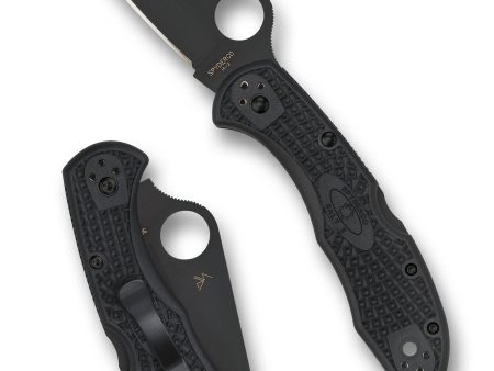 Spyderco Salt 2 Plain Black Blade Crni Lightweight Preklopni nož
