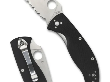 Spyderco Tenacious Combination Black Crni G10 Preklopni nož