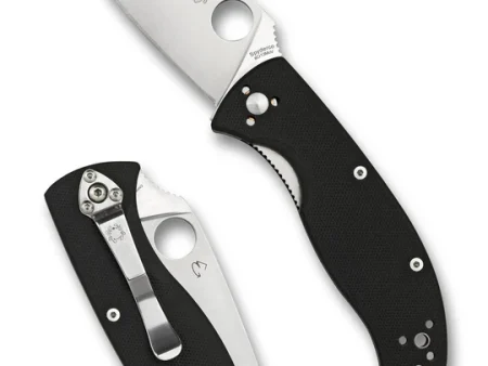 Spyderco Tenacious Plain Black Crni G10 Preklopni nož