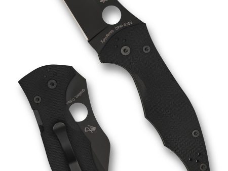 Spyderco Yojimbo 2 Plain Black Blade Crni G10 Preklopni nož