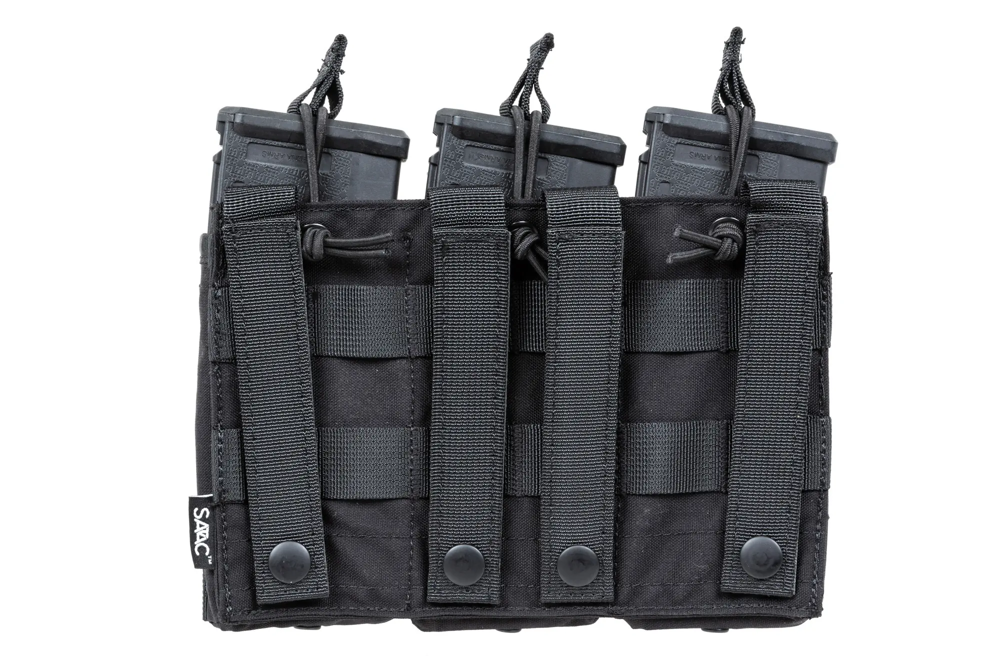 Triple open type pouch for M4/M16 magazines Black Crni