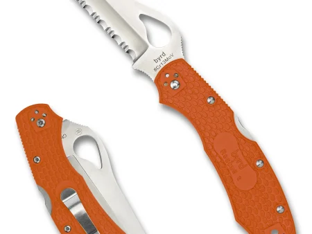 Spyderco Byrd Cara Cara Rescue 2 Orange Narančasti Lightweight Spyder Edge Preklopni Nož