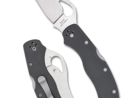 Spyderco Byrd Gooney Gray Sivi G-10 Plain Edge Preklopni Nož
