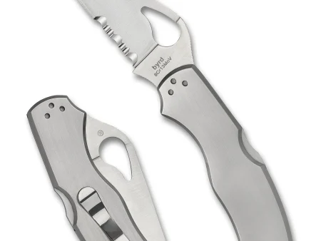 Spyderco Byrd Harrier 2 Stainless Steel Combination Edge Preklopni Nož