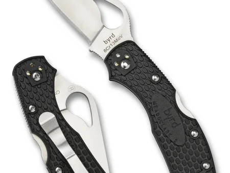 Spyderco Byrd Meadowlark 2 Black Crni Lightweight Plain Edge Preklopni Nož