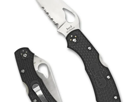 Spyderco Byrd Cara Cara 2 Black Crni Lightweight Combination Edge Preklopni Nož