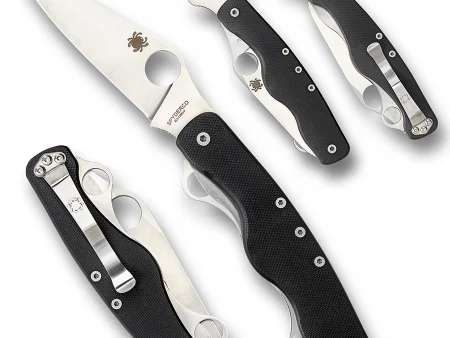 Spyderco Clipitool Standard Black Crni G-10 PlainEdge Preklopni Nož