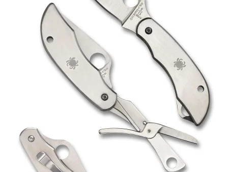 Spyderco Cliptool Scissors Škare Stainless Steel Plain Edge Preklopni Nož