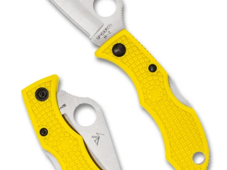 Spyderco Ladybug 3 Salt Yellow Žuti PlainEdge Preklopni Nož