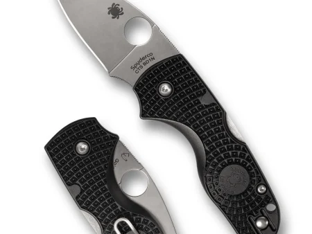 Spyderco Lil’ Native Black Crni Lightweight Plain Edge Preklopni Nož