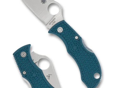 Spyderco Manbug Blue Plavi Lightweight K390 Plain Edge Preklopni Nož