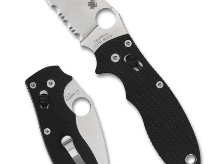 Spyderco Manix 2 Black Crni G10 CombinationEdge Preklopni Nož