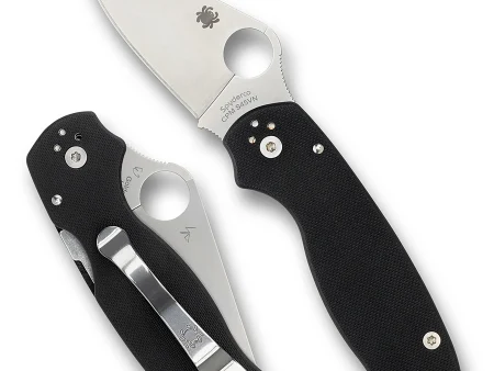 Spyderco Para 3 Black Crni PlainEdge Preklopni Nož