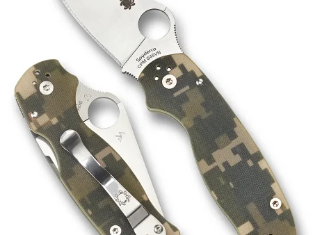 Spyderco Para 3 Camo Plain Edge Preklopni Nož