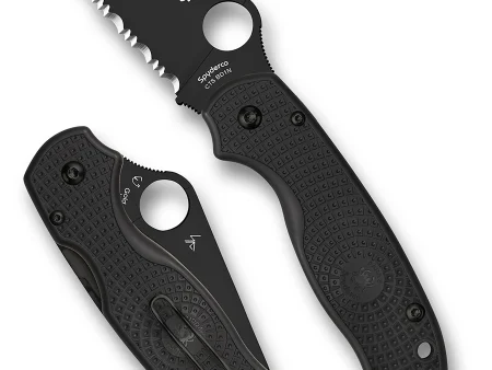 Spyderco Para 3 Black Crni Lightweight SpyderEdge BlackBlade Preklopni Nož