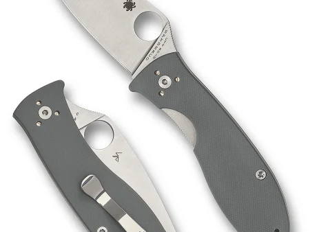 Spyderco Polestar Gray Sivi BD1N PlainEdge Preklopni Nož
