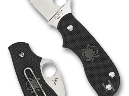 Spyderco Squeak Black Crni Lightweight PlainEdge Preklopni Nož