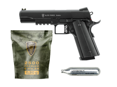 Elite Force BlaMer, Premium BBs i 20x CO2 Ampule